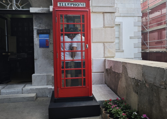 Students In Phone Box